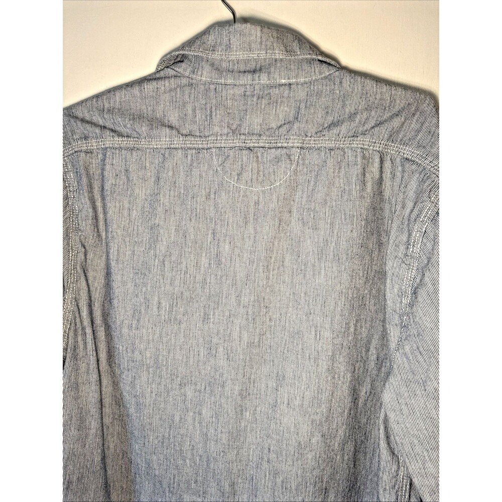 Freenote Cloth Lambert Hickory Stripe Long Sleeve Shirt | Men's Large - Picture 5 of 11